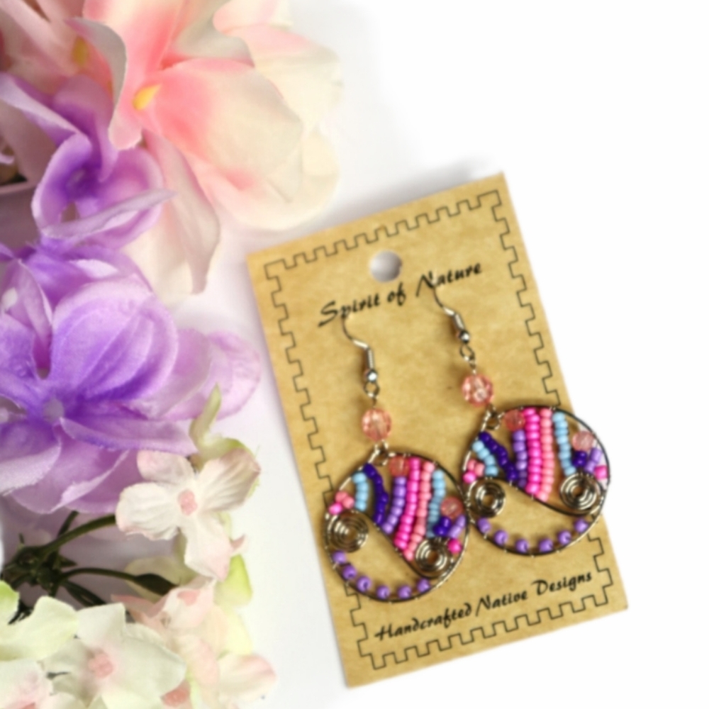 Spirit of Nature Handcrafted Beaded Earrings